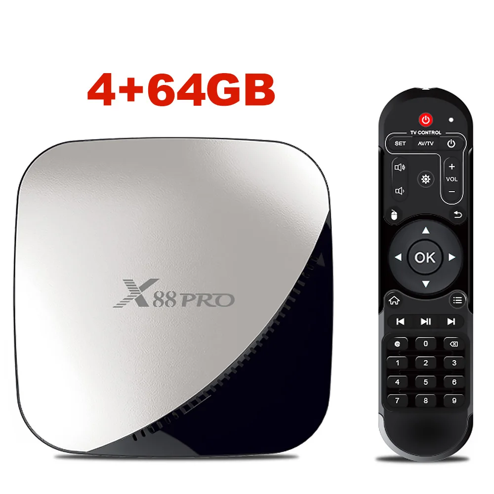 X88 pro Android 9,0 4G 32G Rockchip RK3318 4 ядра 2,4G и 5G Wifi 4K HDR телеприставка USB 3,0 Поддержка 3D кино Голосовое управление x88pro - Цвет: 4G64G