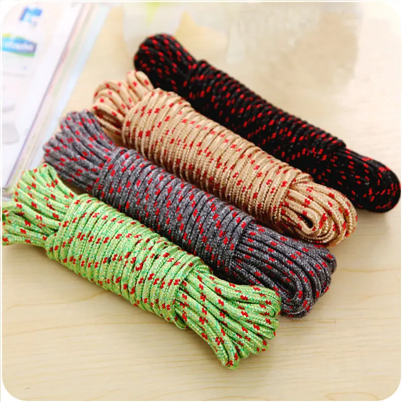 

1pc Coarsening Multi-Functional Nylon Skid-Proof Clothes And Bedding Rope 8.5 Meters Clothesline Color Random