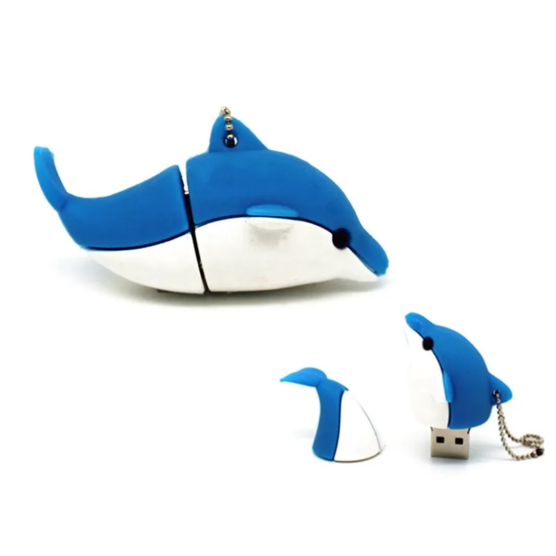 Cartoon animal Dolphin pen drive usb flash drive 4GB 8GB animal 16GB 32GB 64GB