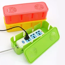Power Strip Cord Socket Storage Boxes Safety Socket Outlet Board Container Cables Wire Plastic Receive Box Heat Emission Hole 25