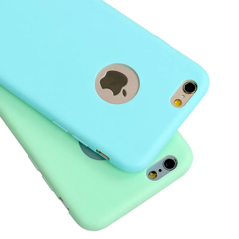 Чехол ZUCZUG для Iphone 5 7 6 6s Plus простой однотонный Ультратонкий Мягкий чехол из ТПУ