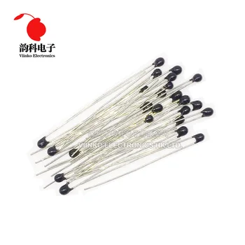 50pcs Thermistor MF52 104 3950 100K ohm B Value 5/% Thermal Resistor Temperature