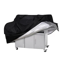 Черная Водонепроницаемая Крышка для гриля УФ-стойкая Крышка для гриля уличная пыль дождь принадлежности для барбекю защита древесного угля Электрический чехол для гриля