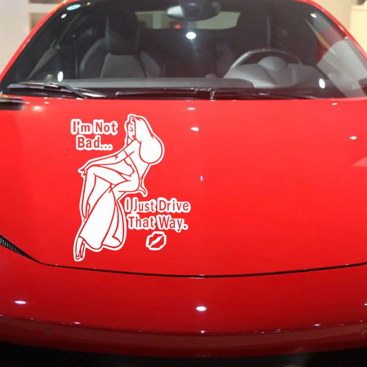 11*17CM Funny Sexy Lady Car Tail Decorative Sticker High Quality Car Window Door Stickers Rear Window Car Sticker