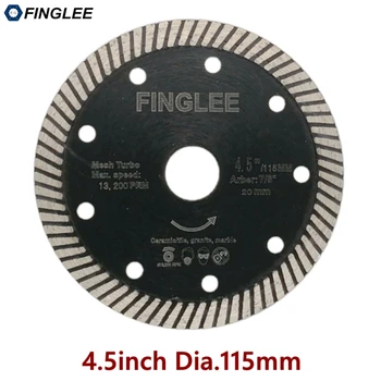 

4.5inch 115mm Diamond Hot Pressed Superthin Diamond Turbo Blade Hard Material Ceramic/Tile Granite Cutting Disc Diamond blade