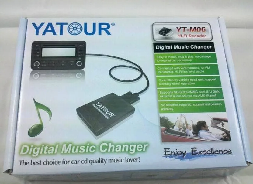 Yatour Автомобильный MP3-плеер YT-M06 Для Renault Laguna Scenic USB SD AUX радио тюнер список тюнеров список обновлений по VDO Bluetooth интерфейс