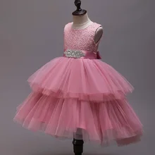 Высококачественные платья для девочек; платье принцессы для дня рождения; Одежда для девочек; атласное свадебное платье с жемчужинами и цветами; бальное платье для маленьких девочек