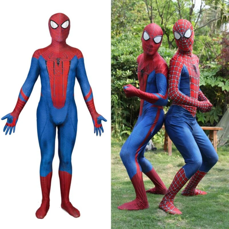 

The Amazing Spider-Man Peter Benjamin Parker Spiderman Cosplay Costume Zentai Superhero Bodysuit Suit Jumpsuits