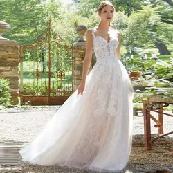 Eightree Backless Sweetheart Wedding Dress 2019 A-Line Lace Vintage Appliques Bride Gown vestido de casamento Custom made mariee Eightree Backless Sweetheart Wedding Dress 2019 A-Line Lace Vintage Appliques Bride Gown vestido de casamento Custom made mariee