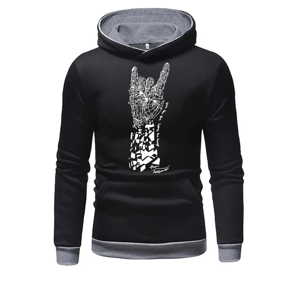 

men's hooded sweatshirt streetwear brand male long sleeve hip hop hoodie men black gray poleron hombre sweatshirt man hoodies