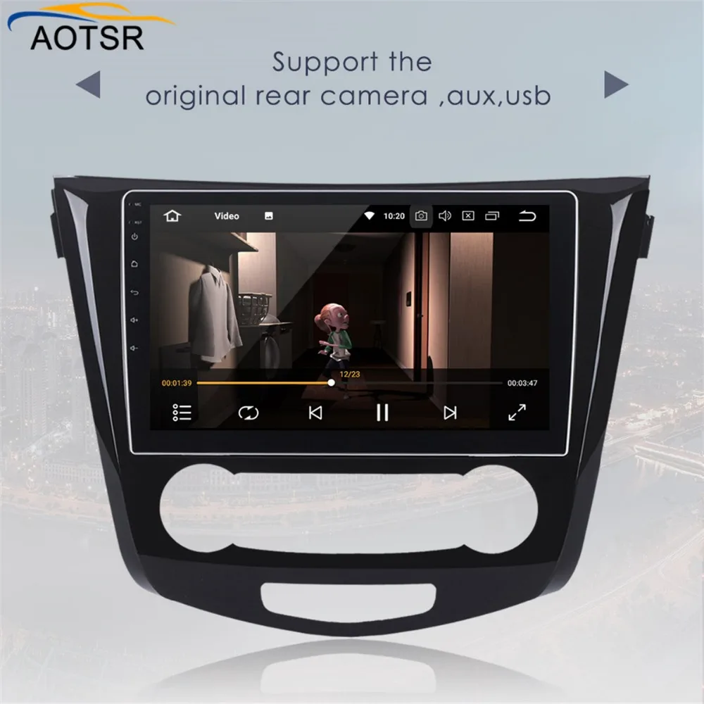 Sale Android 8 car multimedia player head unit For Nissan X-TRAIL Qashqai Dualis Rouge 2013-2018 gps navigation car radio stereo 4+32 5