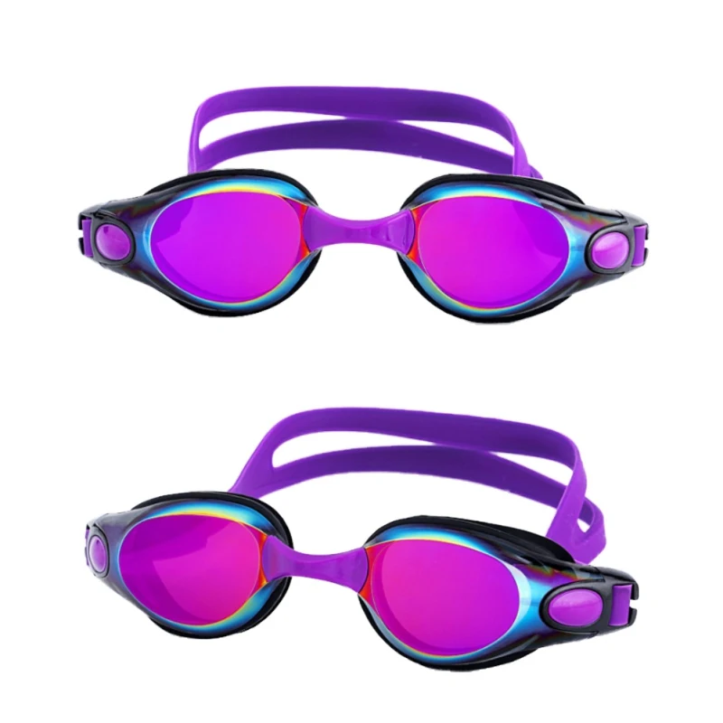 Красочные плавательные очки для взрослых HD очки Анти-туман покрытие водонепроницаемые очки для плавания Горячие
