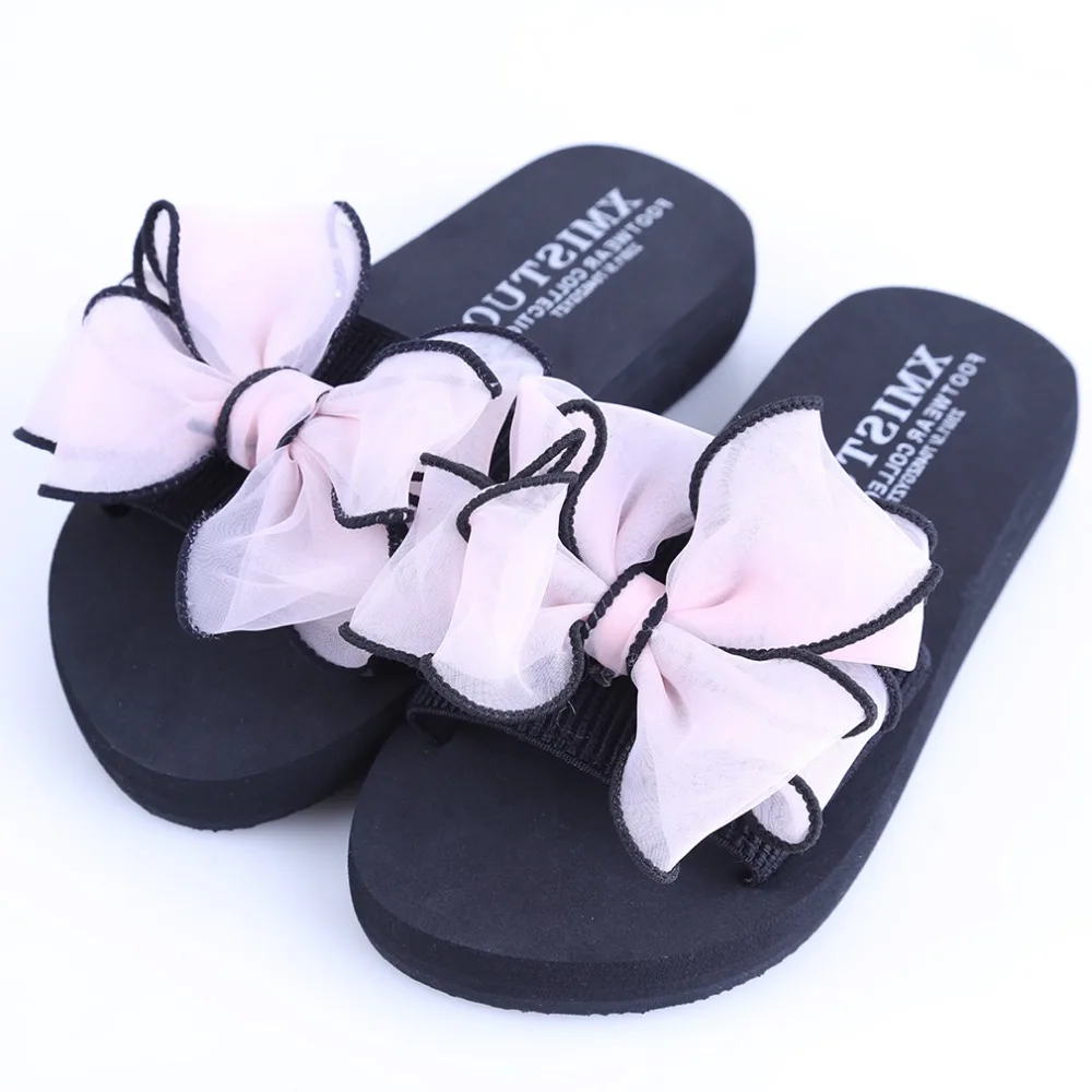 

Summer Sandals Female Slippers For Women Flip-Flop Sandals Non-Slip Bow Platform Indoor Flip Flops Slippers Sandals Hot Sale