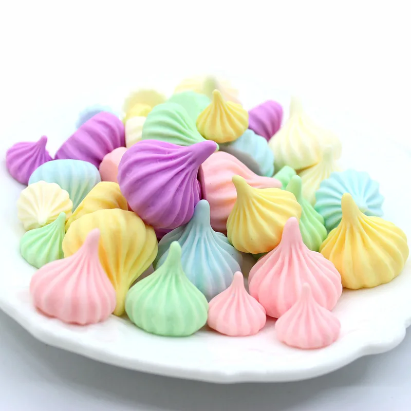 10 шт. крем Meringue Sugar искусственный конфеты модель миниатюра для домашнего декора ремесло орнамент сад Фея Украшения DIY аксессуары