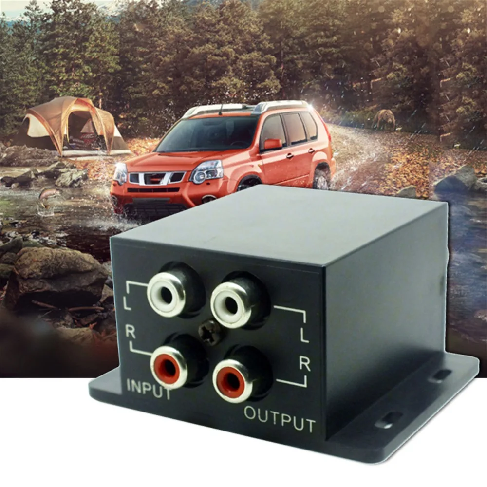 Nuevo amplificador de potencia de coche regulador de Audio Subwoofer ecualizador controlador cruzado 4 RCA ajuste línea nivel amplificador de volumen Nuevo amplificador de potencia de coche regulador de Audio Subwoofer ecualizador controlador cruzado 4 RCA ajuste línea nivel amplificador de volumen
