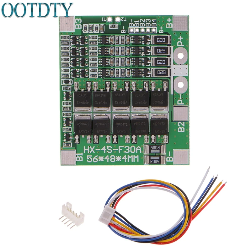 Плата PCB для защиты BMS срок службы батареи 18650 30 А 12 8 в 3 2 баланс|Запасные части| |