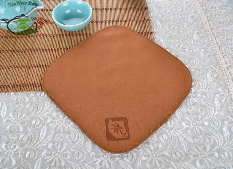 

3 Pcs/lot Microfiber Absorbent Square Cloth Mini Kungfu Tea Towel 21x21cm/8x8inch Superfine absorbent strong small tea tools