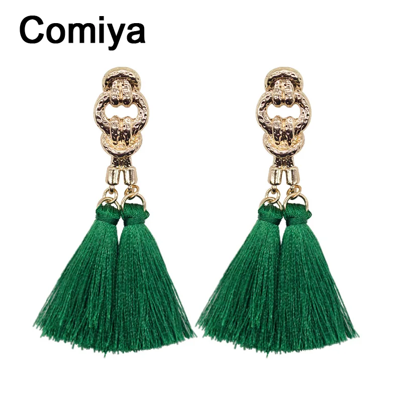 comiya fashion anti gold plating zinc alloy charm thread tassel pendant drop earrings brinco comiya fashion anti gold plating zinc alloy charm thread tassel pendant drop earrings brinco