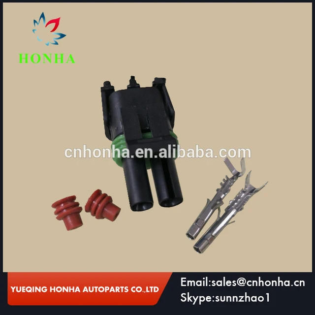 Free shipping 10 sets 12015792 for delphi 2 Pin WAY WATERPROOF Vehicle ELECTRICAL WIRE CABLE CONNECTOR PLUG DJ3021-2.5-21