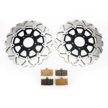 

BIKINGBOY Front Brake Discs Disks Rotors Pads For Suzuki SV1000S 2003 2004 2005 2006 2007 SV1000 2003 2004 2005 2006 2007