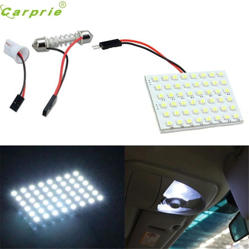 Car light 1pcs/2pcs 48 SMD 5050 LED T10 BA9S Festoon Car Light Panel