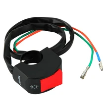 Motorcycle ATV 7/8″ Handlebar Headlight Fog Spot Light ON-OFF Kill Switch