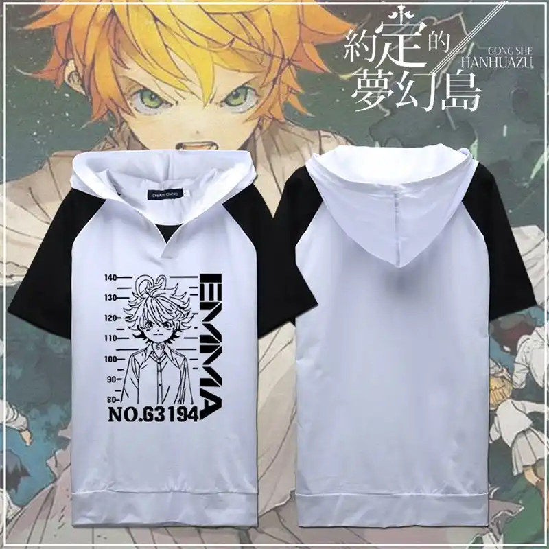 Anime T Shirt The Promised Yakusoku No Neverland Emma Ray Norman 