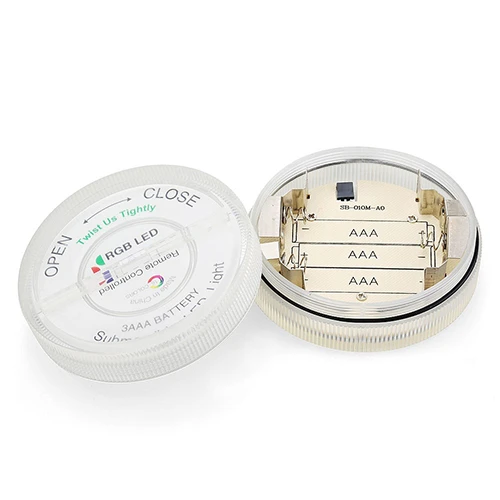 Waterproof 10 LED Submersible Remote Control Light for Vase Wedding Fish Tank (3)