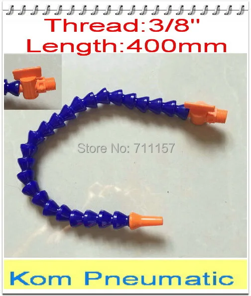 

Plastic Flexible Water Oil Coolant Pipe Hose 400MM 3/8" Inch With Switch Valve,Round Nozzle,Adjustable