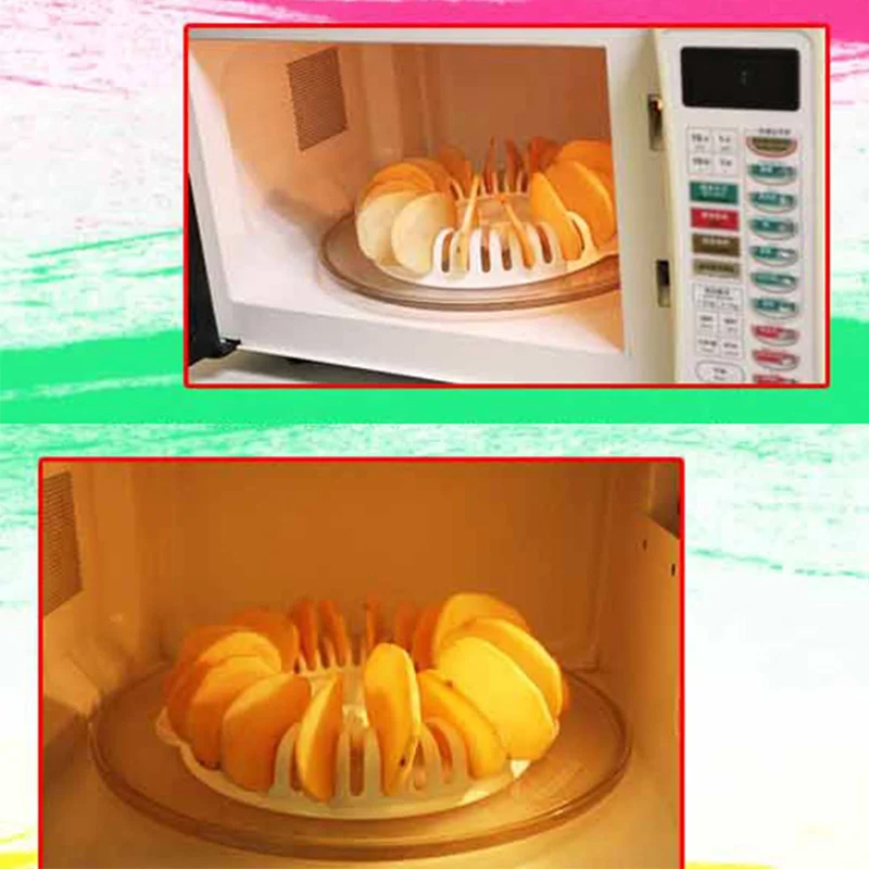 Новый DIY низкокалорийная микроволновая печь Fat Free Чипсы чайник Кухня формы для