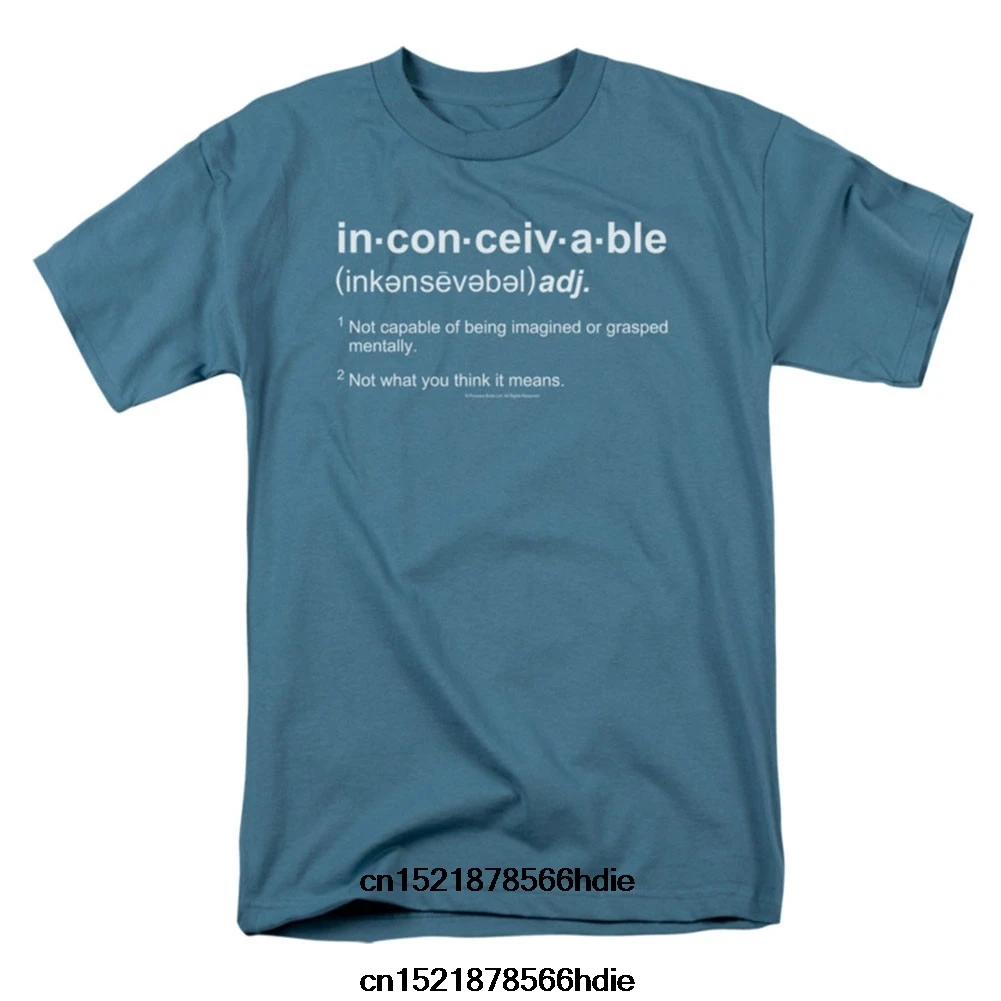 

2019 funny t shirt men novelty tshirt Princess Bride Definition T-shirt