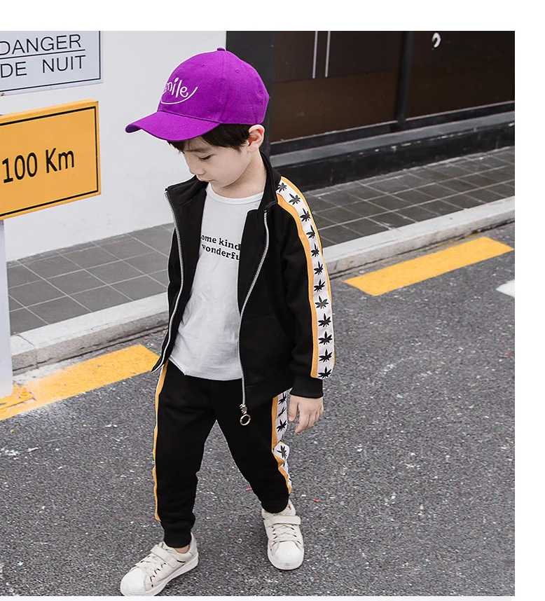 

2018 New Kids Clothes Boys Sports Suit Toddler Boys Clothing Set Winter Teenage Clothing Set Kids Clothes