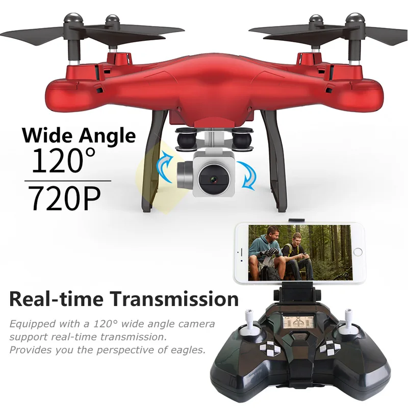 Горячая Распродажа RC Дрон 2 4 г Квадрокоптер с 720P HD камера FPV wifi Professional пульт