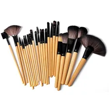 24 pcs/SET Makeup Brush Set Tools Wool Brand Make Up Goat Hair Brushes Set Maquillage Make-up Toiletry Kit