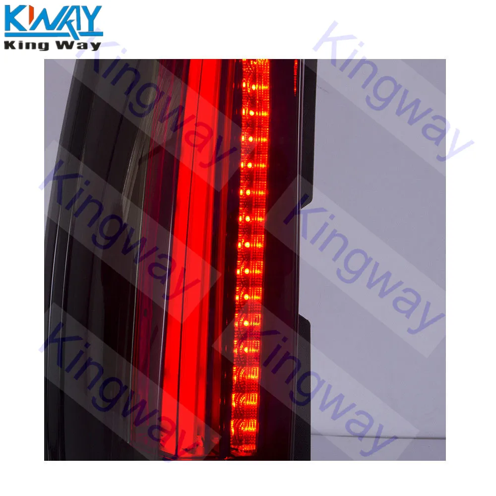 King Way-Somked/прозрачный красный светодиодный задний фонарь для Cadillac Escalade ESC 2007- задний фонарь Стиль