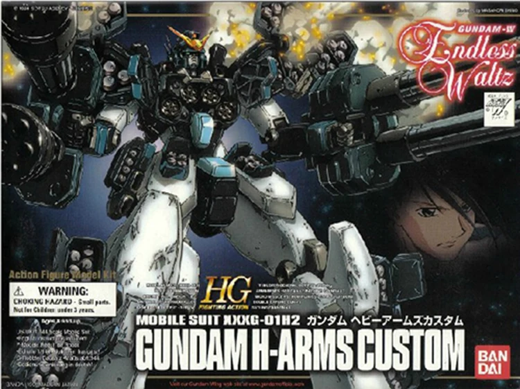 

Bandai Gundam HG 1/144 HEAVY ARMS CUSTOM Mobile Suit Assemble Model Kits Action Figures Children's toys