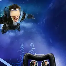 Виртуальная реальность 3D очки все в одном VR гарнитура Android 4,4 1G/8G четырехъядерный Wifi Bluetooth USB TF карта