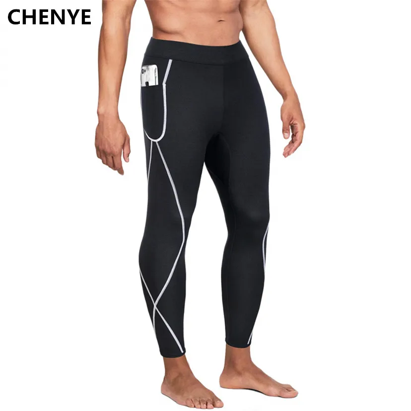 

CHENYE 2019 Men Shapers Pants Compression Tight Slimming Bottom Shapewear Workout Trousers Body Control Leggings Elastic Panties
