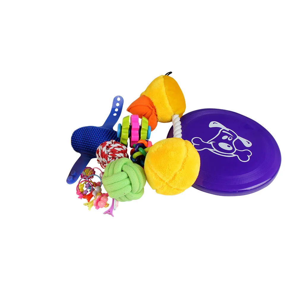 15 PC Dog Cat Toys Ball Variety Pack Dog Toy Mouse Sisal