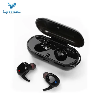 

LYMOC Wireless Bluetooth 5.0 Headset TWS Earbuds Bluetooth 5.0 Earphone Deep Bass Stereo Sound Sport Earphone For Samsung Iphone