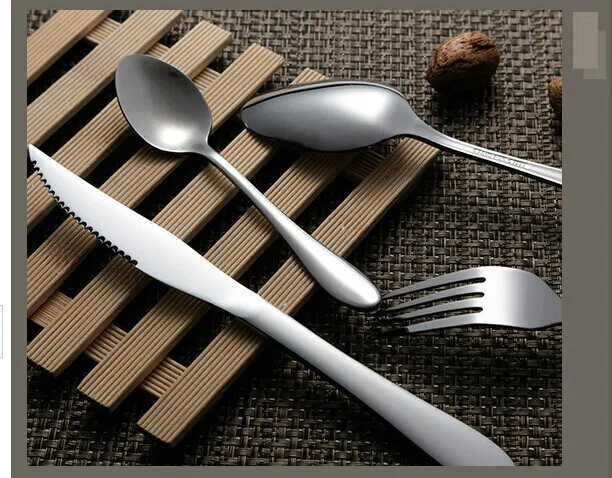 Настольные принадлежности Западная кухонная посуда набор верхней нержавеющей стали стейк нож и вилка набор столовых приборов