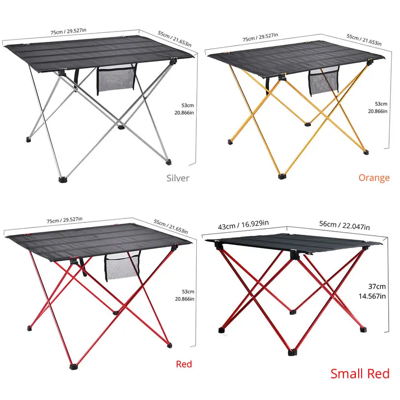 Портативный раскладной алюминиевый стол для пикника и кемпинга, походный стол, складная сумка для кемпинга