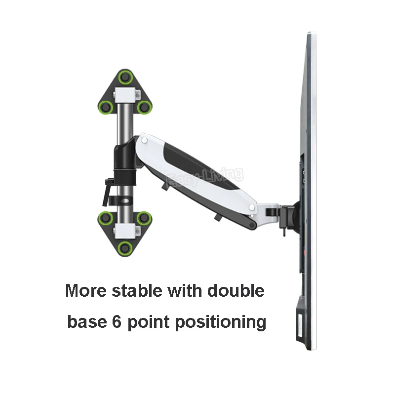Heavy Duty Gás Primavera Flexível tv Wall Mount Full Motion Lcd Monitor Led Braço de Carga 920kg 35 45 - Image 4