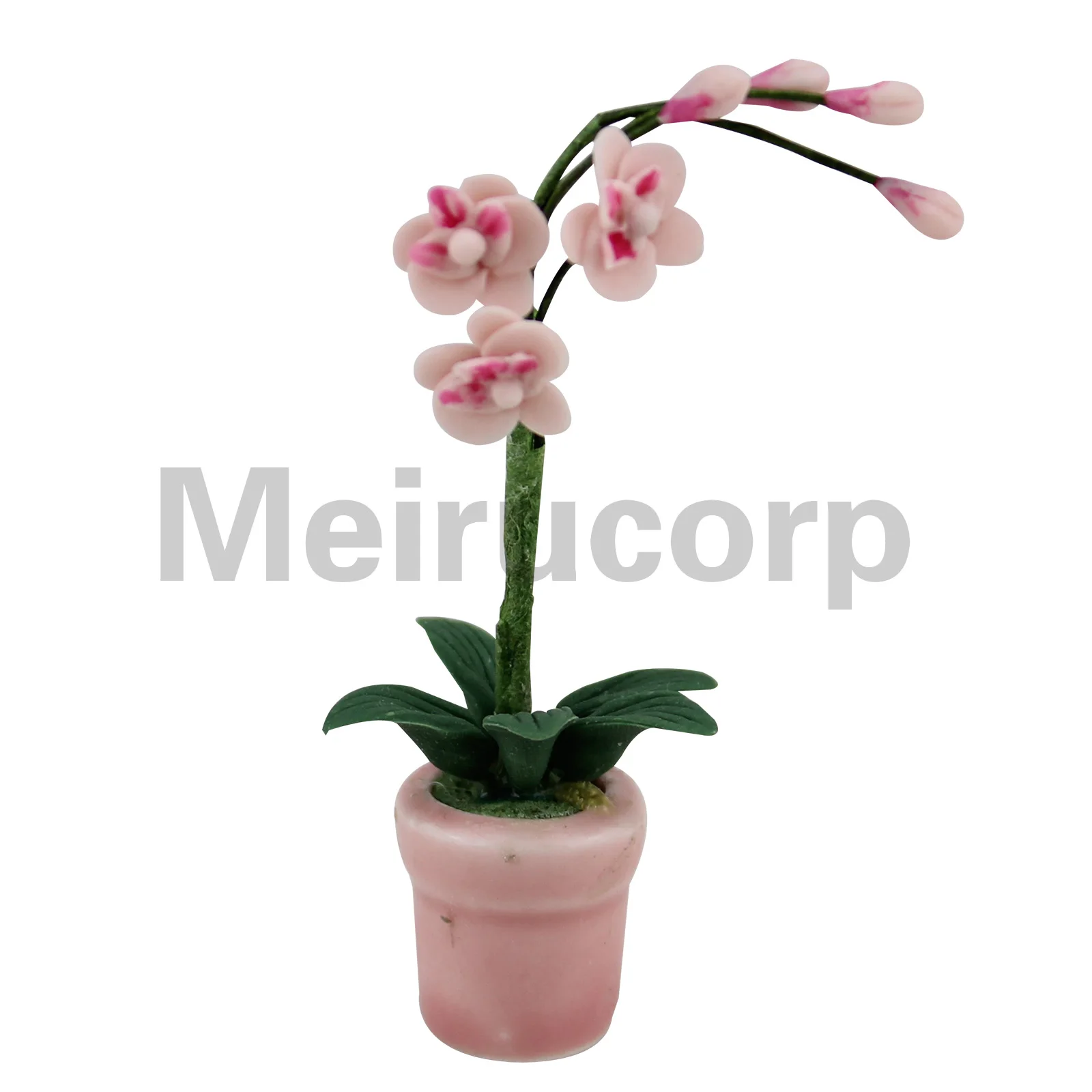 

1:12 scale dollhouse Handmade well Pink Butterfly orchid