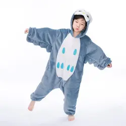 Детский Kugurumi Onesie животное мультяшная Сова Птица Косплэй костюм фланелевые пижамы Одна деталь для мальчиков и девочек детская пижама сна