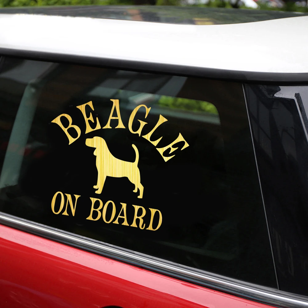 Tangredy Beagle на борту автомобиля бампер наклейки и Стайлинг украшения двери кузова