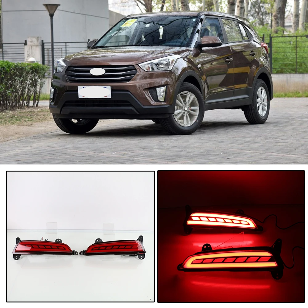 CAPQX 1 пара для Hyundai Creta IX25 15 16 светодиодный задний фонарь отражатель стоп сигнал