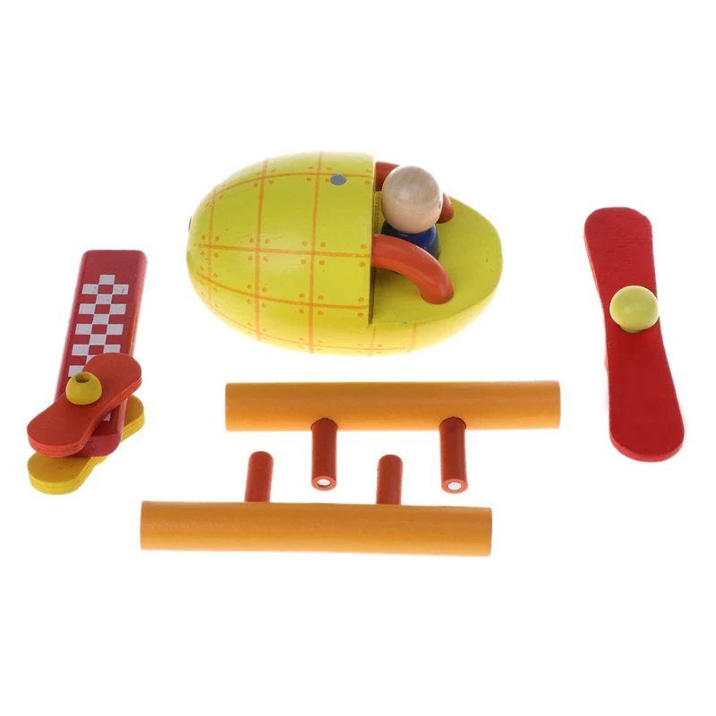 Новые деревянные магнитные ракеты/Самолет/вертолет игрушка транспорт обучающая игрушка
