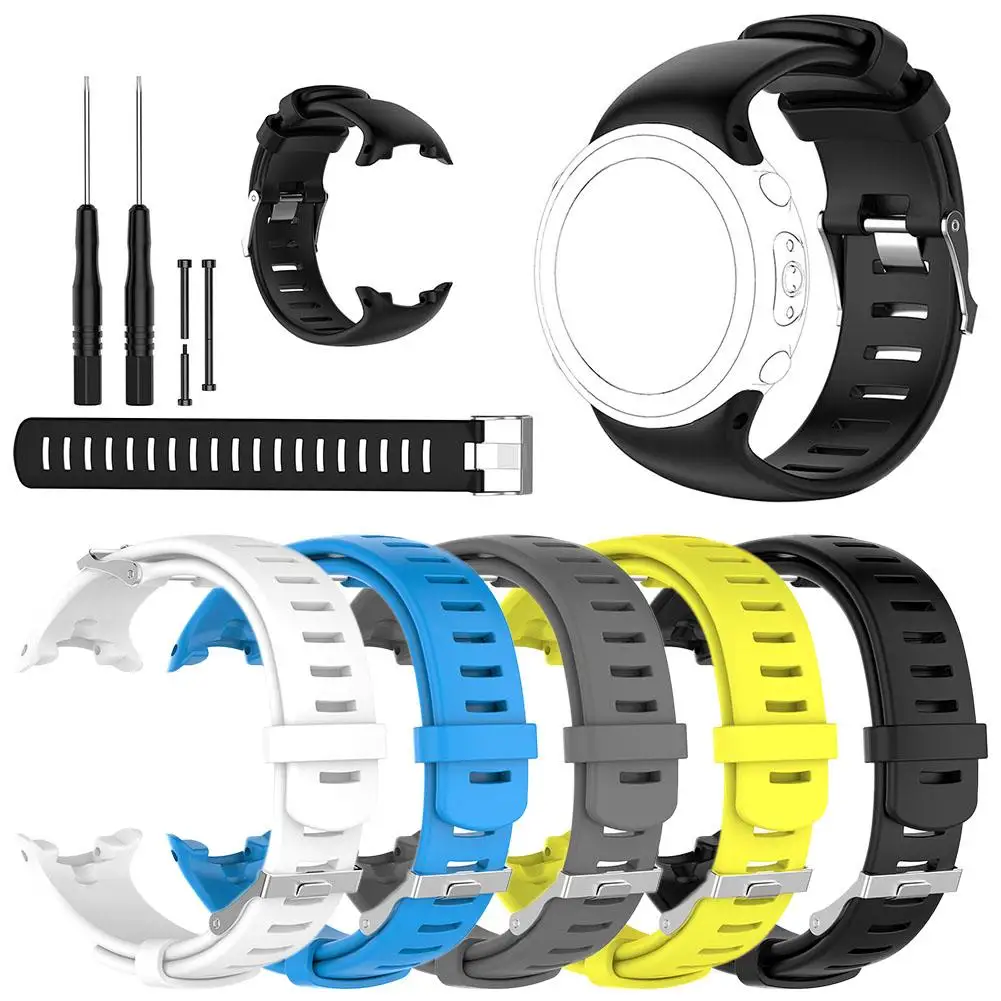 

New Silicone Replacement Watch Band Strap Wristband For Suunto D4 Smart Watch Bracelet Replacement Watchband Straps