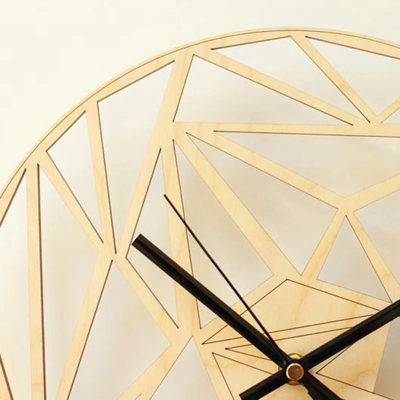 3D Подвесные часы настенные 12 дюймов скандинавские деревянные настенные часы современный дизайн/бесшумные креативные настенные часы дерево/домашний декор уникальный дизайн